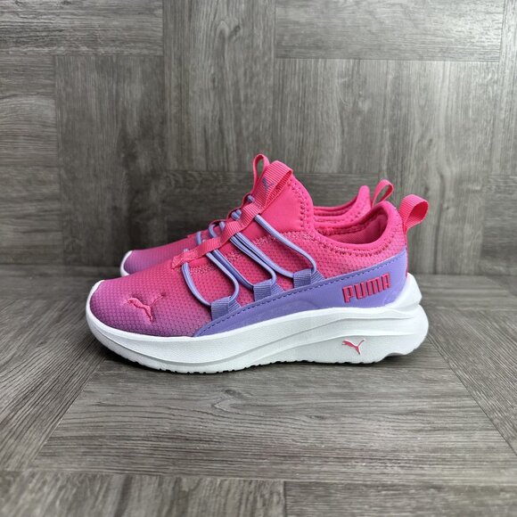 Puma One4All Kids size 3 Multicolored Slip On Shoes - Picture 3 of 9